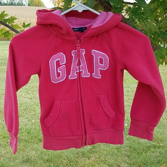 GAP Other - Gap hooded zip sweatshirt size 6/7 bright pink